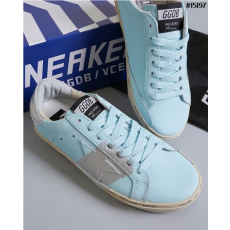 GOLDEN GOOSE 골든구스 하이스타 라이트블루 실버 리프 힐탭