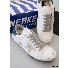 GOLDEN GOOSE 골든구스 슈퍼스타 콘트라스트 스웨이드 화이트 로얄 블루탭