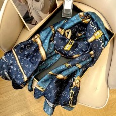 LOUIS VUITTON 루이비통 데님그램 컨피덴셜 스카프 2024 신상