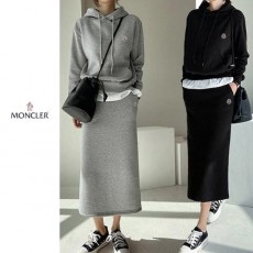 MONCLER 몽끌레어 레이어드 후드 치마세트