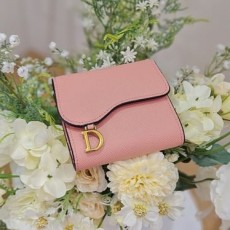 DIOR 디올 새들 로터스 3단반지갑