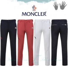 MONCLER 몽끌레어 슬림핏 지퍼배색 기모 밴딩 팬츠