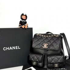 CHANEL 샤넬  듀마투포켓백팩 미듐 풀박
