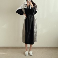 NIKE 나이키 배색 아노락 원피스