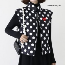 COMME DES GARCONS 꼼데가르송 땡땡이패딩조끼