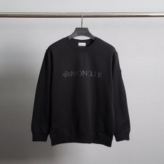 MONCLER 몽끌레어 블랙 암로고 코튼 맨투맨