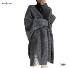 POLO 폴로 꽈배기 롱니트 가디건