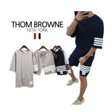 THOM BROWNE 톰브라운 PK 사선 반팔세트