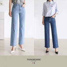 THOM BROWNE 톰브라운 SEMI WIDE ANKLE CUT DENIM PANTS