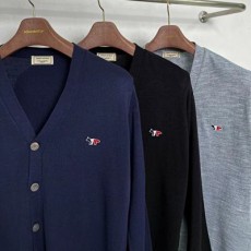 메* 키츠네 삼색폭스 브이 가디건