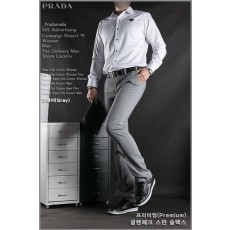 프** 글렌체크 스판 슬랙스