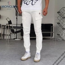 사선포켓 화이트 조거팬츠