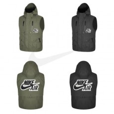 나** 자수패치 빅로고 데일리 야상 조끼