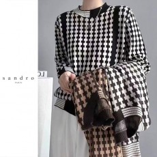 SANDRO 산드로 모니카 라운드니트