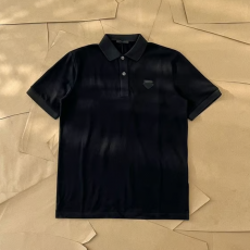 PRADA 프라다 삼각 로고 패치 피케 PK 반팔티