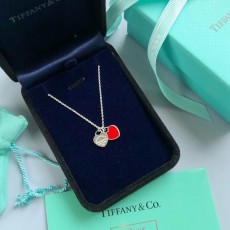 TIFFANY & CO 티파니앤코리턴 투 티파니 더블 하트  목걸이 미니사이즈