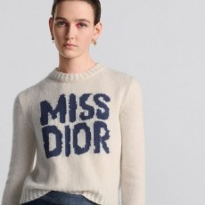 DIOR 디올 그래피티 모티브 에크루 캐시미어 니트