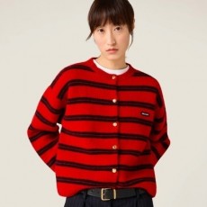 MIUMIU 미우미우 셰틀랜드 니트 가디건