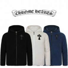 CHROME HEARTS 크롬하츠 십자가 양털패딩 점퍼