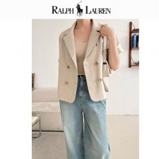RALPH LAUREN 랄프로렌 린넨 더블 반팔자켓