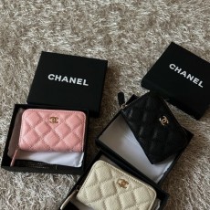CHANEL 샤넬 카드지갑 지퍼