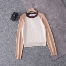 CHANEL 샤넬 여성 배색 양모니트