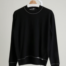 FENDI 펜디 스티치 레터링 로고 울 니트 풀오버