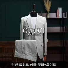 GUCCI 구찌 린넨 트위드 싱글 셋업