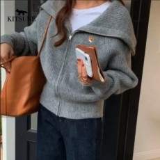 MAISON KITSUNE 메종키츠네 루즈핏 하이넥 카라