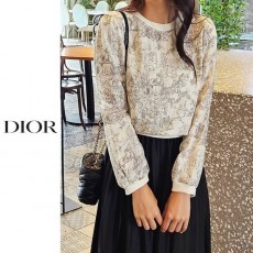 DIOR 디올 퍼프이중 코튼 긴팔