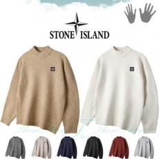 STONEISLAND 스톤아일랜드 소프트 울 스판 하프 폴라