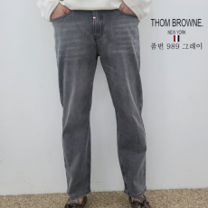 THOM BROWNE 톰브라운 슬림 일자 청바지