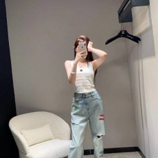 CHANEL 샤넬 코코자수 청바지