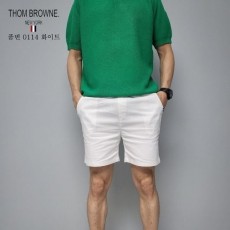 THOM BROWNE 톰브라운 린넨 밴딩 반바지