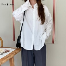 POLO 폴로 여성 베이직 긴팔 셔츠