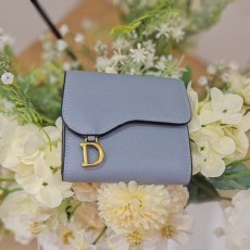 DIOR 디올 새들 로터스 3단반지갑