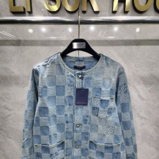 LOUIS VUITTON 루이비통 다미에 데님 시크 재킷