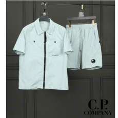 C.P.COMPANY 씨피컴퍼니 나일론 사이드 지퍼 반팔 2ps 세트
