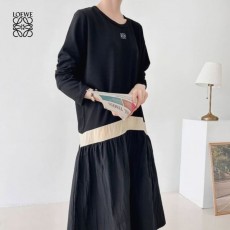 LOEWE 로에베 바스락 배색 원피스