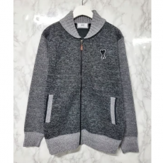 AMI 아미 블랙패치 기모 보카시 숄 니트