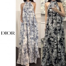 DIOR 디올 프린팅 홀터넥 원피스