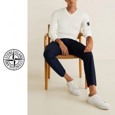 STONEISLAND 스톤아일랜드 골지 브이넥 니트