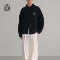 LOEWE 로에베 텍스쳐드골셔츠가디건