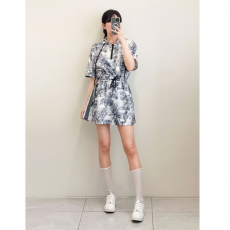 DIOR 디올 트왈 드 주이 소바쥬 테크니컬 후드 원피스