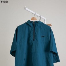 NIKE 나이키 스우시 아노락 후드 자켓 & 밴딩 5부 팬츠 셋