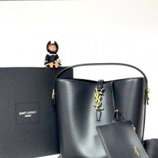 YSL SAINT LAURENT 입생로랑  LE37 버킷백 (미듐) 풀박