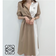 LOEWE 로에베 배색원피스