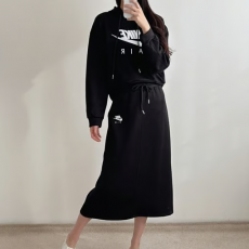 NIKE 나이키 에어 후드 롱치마세트
