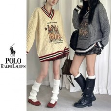 POLO 폴로 스파니엘 브이넥 니트