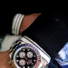 ROLEX 롤렉스 데이토나 레인보우 화이트골드&블랙다이얼